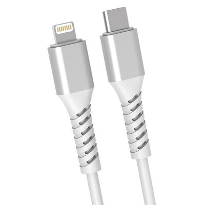 PVC 3A MFI 10cm Apple USB C To Lightning Cable Charger