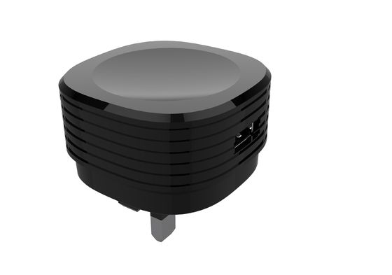 Black Single USB 5V1A CE RoHS UK Mains Charger