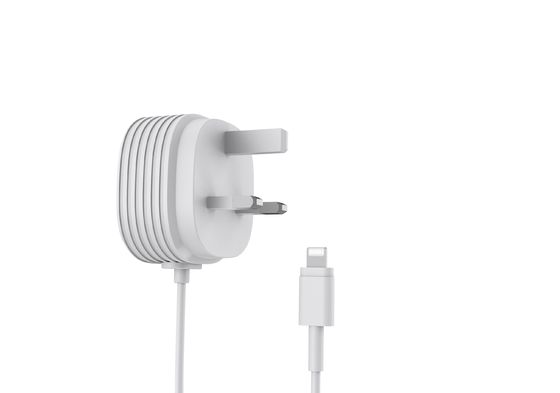 White Lightning CE 5V2.4A iPhone Charger UK Adapter