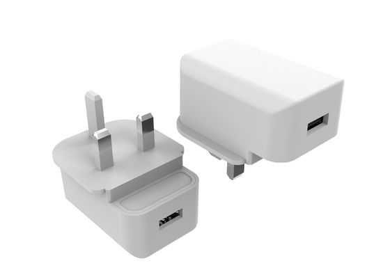 Fireproof PC RoHS ErP 5V 1a USB Wall Charger UK