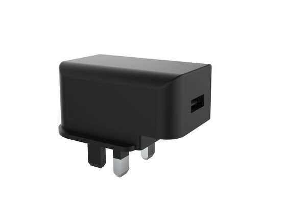 Single USB Port White 5V2.4A RoHS UL Certified Wall Charger UK