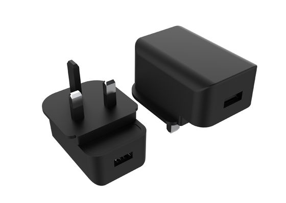 Single USB Port White 5V2.4A RoHS UL Certified Wall Charger UK