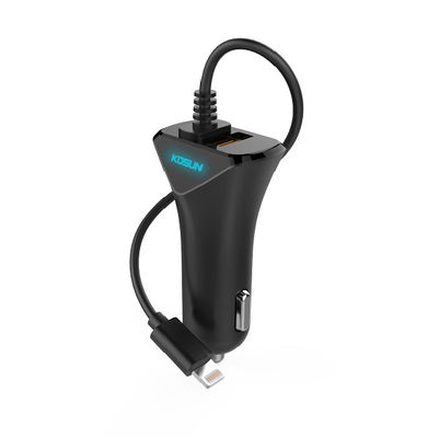 KOSUN 5V1A Auto Drive Dual USB Smart Charger With Cable