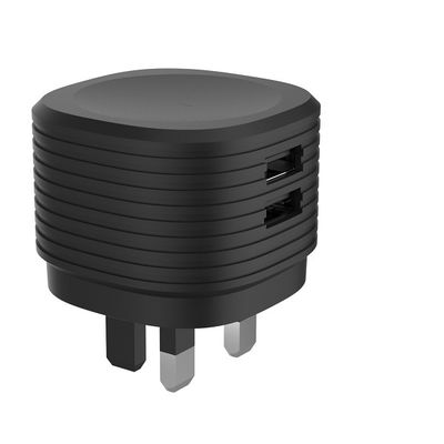 Dual USB CE RoHS ErP 5V2.4A UK Charger Plug