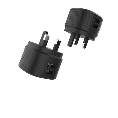 Dual USB CE RoHS ErP 5V2.4A UK Charger Plug