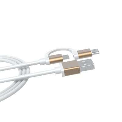 4 Pin 5V2.4A PVC 3m USB Multi Charging Cable Usb Micro To Type C
