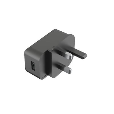 RoHS BV Single USB 5V2.4A Usb Wall Charger UK Fireproof PC