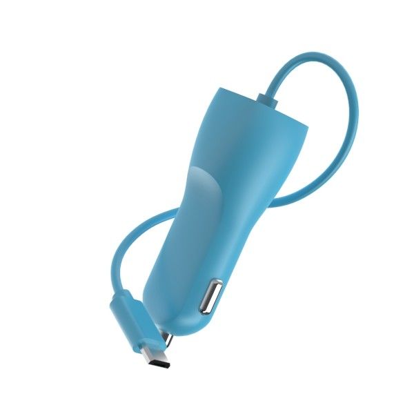 USB-A ABS 12W FCC ROHS 5V2.4A 1 Port Car Charger