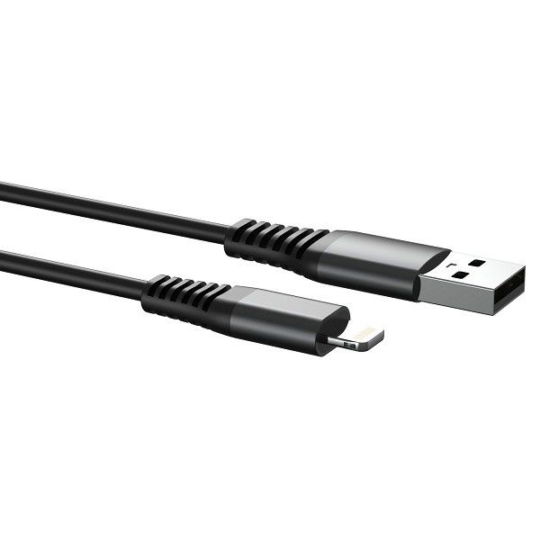 28AWG 3.6MM PVC 8ft Lightning Charging Cable 5V2.4A
